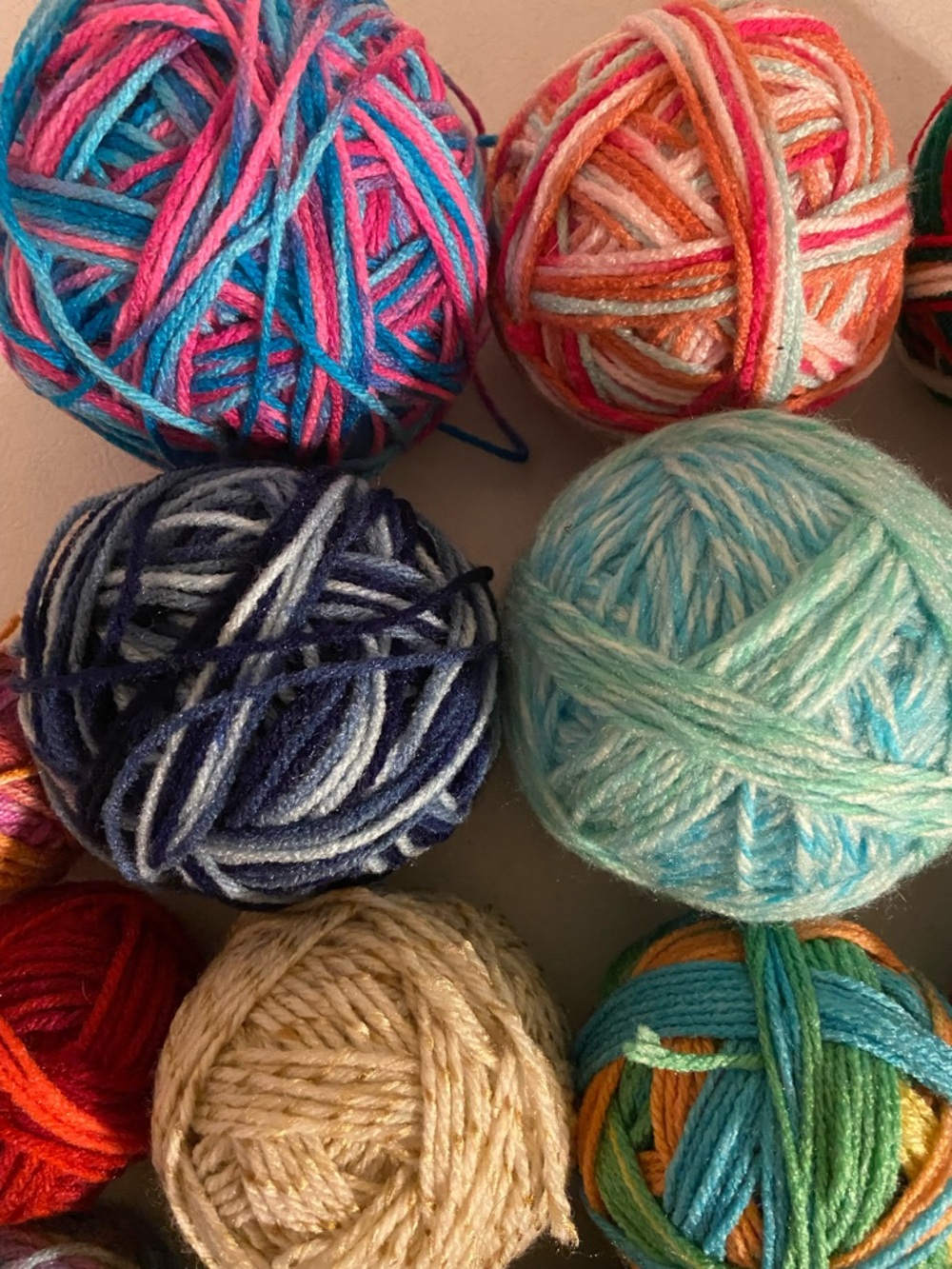 Multi-Color Yarn Bundle- Assorted Variegated Yarn - Picture 3 of 6
